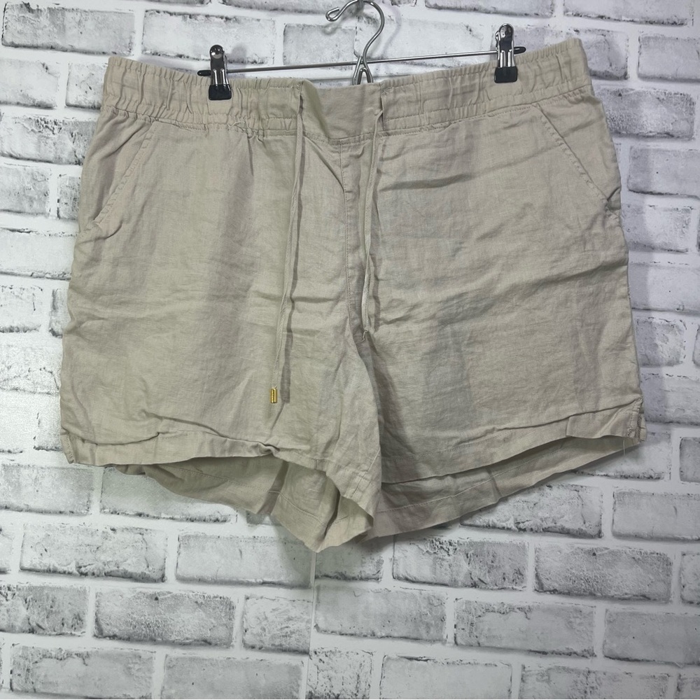 Company by Ellen Tracy Linen Pull On Shorts XXL - Picture 2 of 7